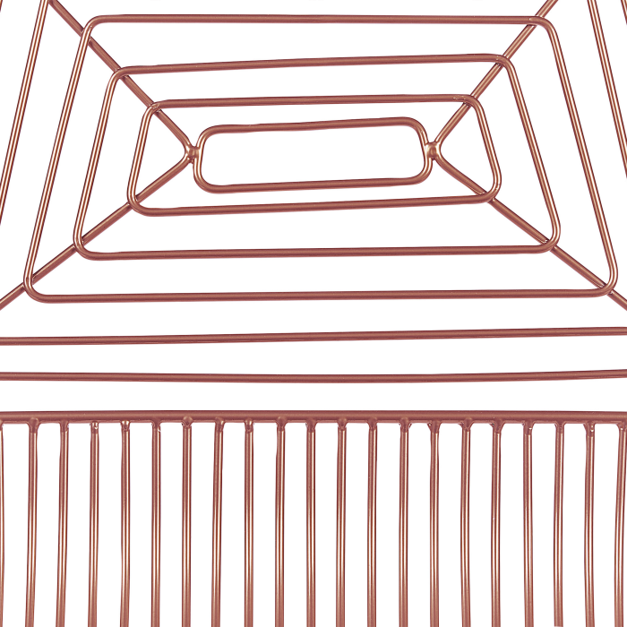 Set de 2 scaune de bar BISBEE Metal Roz auriu [9]