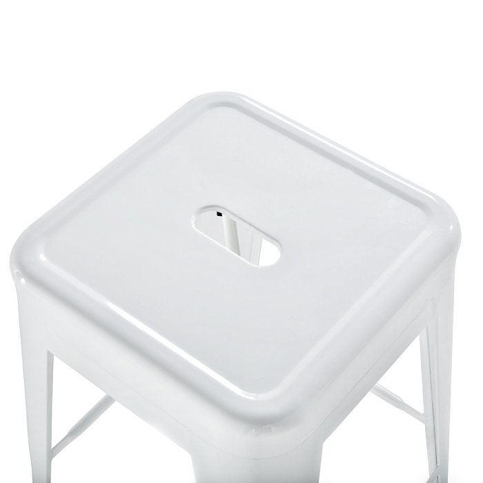 Set de 2 scaune de bar CABRILLO Metal Alb [6]