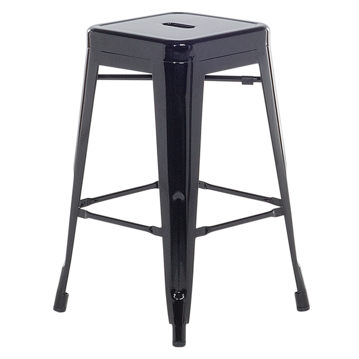 Set de 2 scaune de bar CABRILLO Metal Negru [4]