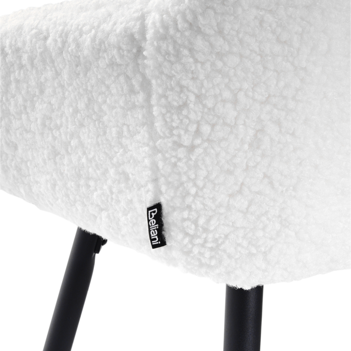 Set of 2 Bar Stools CASMALIA Boucle Off-White [9]