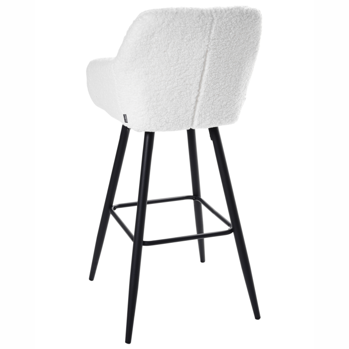 Set of 2 Bar Stools CASMALIA Boucle Off-White [7]