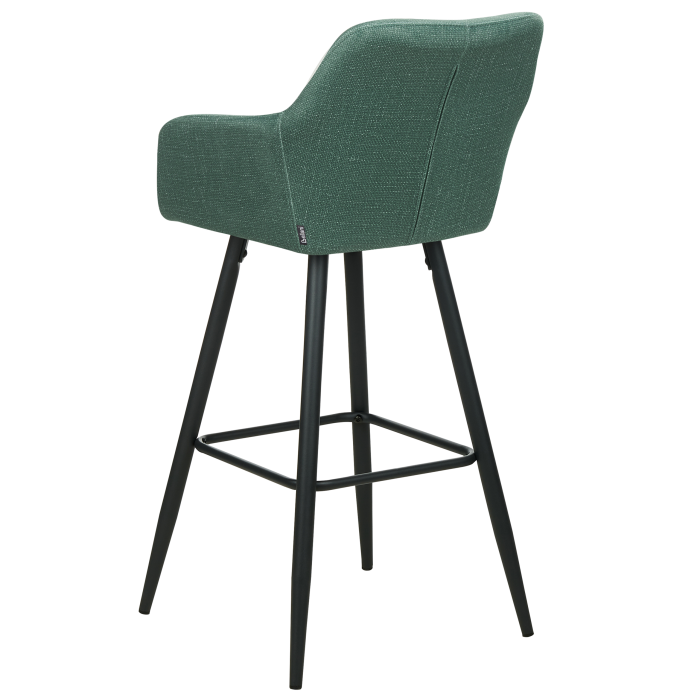 Set de 2 scaune de bar CASMALIA Catifea Verde închis [6]