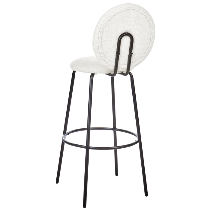 Set de 2 scaune de bar EMERY Boucle Alb [7]