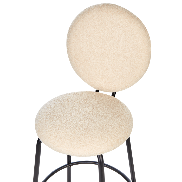 Set de 2 scaune de bar EMERY Boucle Bej deschis [8]