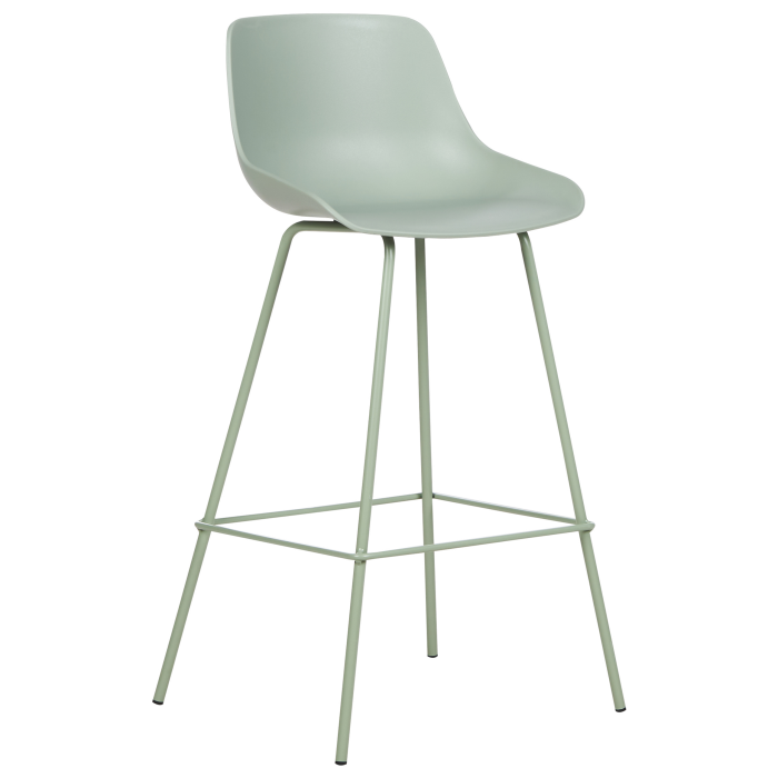 Set de 2 scaune de bar EMMET Verde deschis [4]