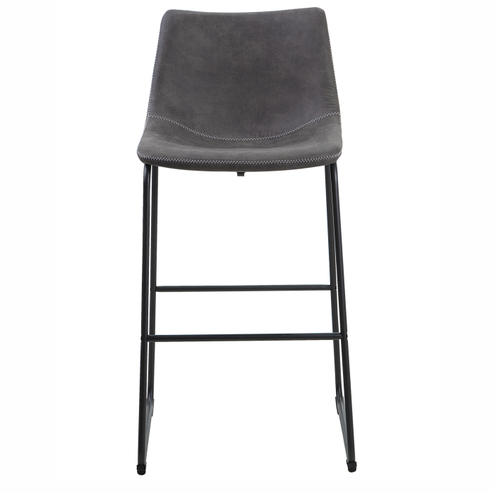 Set de 2 scaune de bar FRANKS Gri [5]