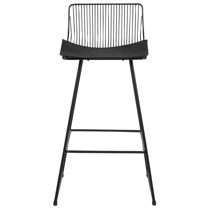 Set of 2 Bar Chairs FREDONIA Metal Black [5]