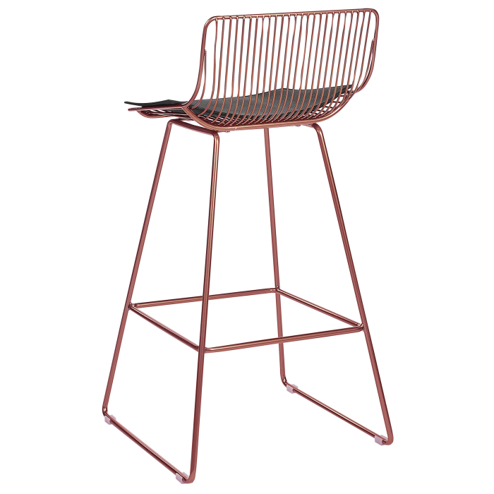 Set de 2 scaune de bar FREDONIA Metal Roz auriu [6]