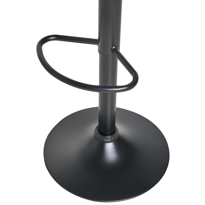 Set de 2 scaune de bar LEBRIJA Piele ecologică Pivotant Negru [10]