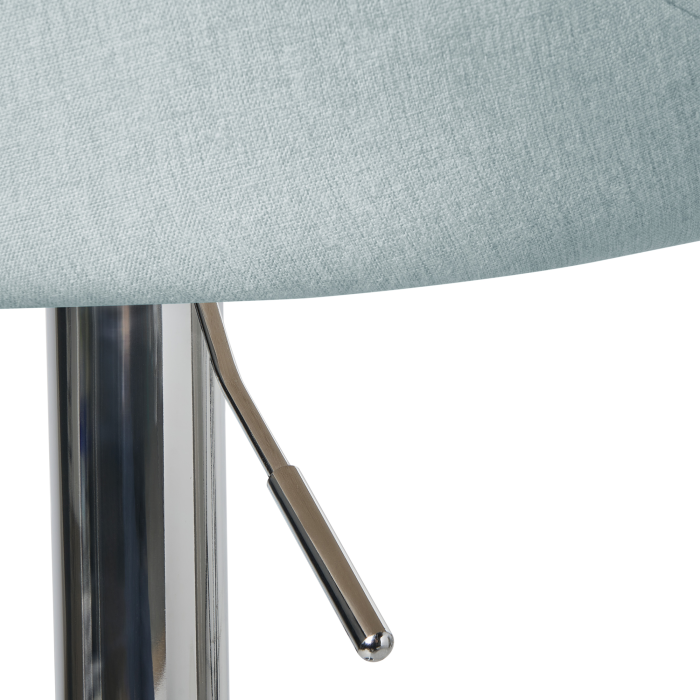 Set de 2 scaune de bar LUCCA  Pivotant Albastru deschis [9]