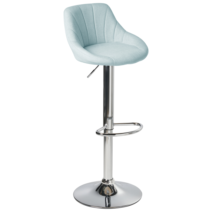 Set de 2 scaune de bar LUCCA  Pivotant Albastru deschis [4]