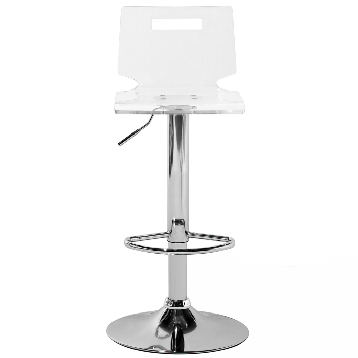 Set of 2 bar stools MALTA Swivel Transparent [4]