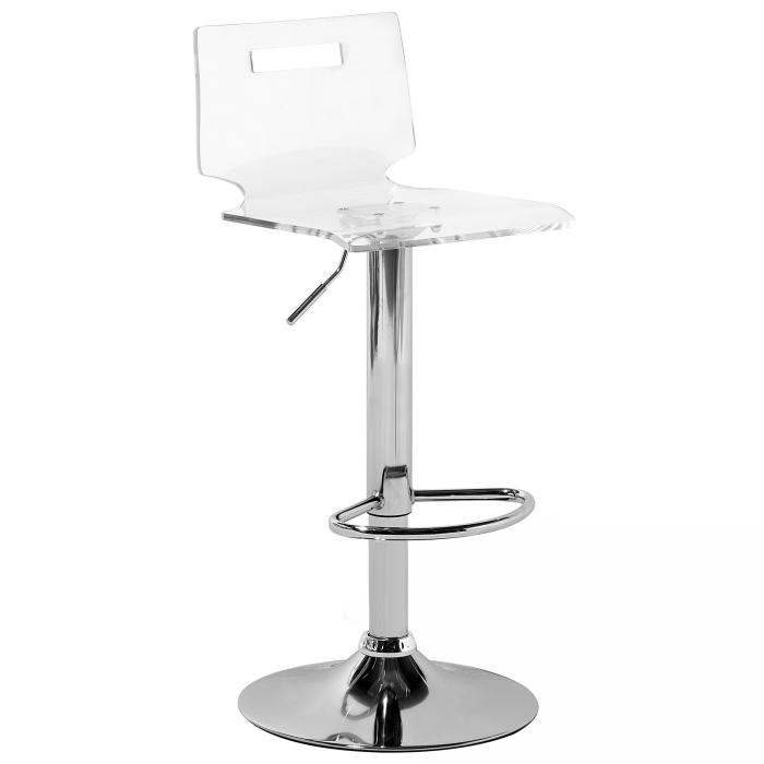 Set of 2 bar stools MALTA Swivel Transparent [5]