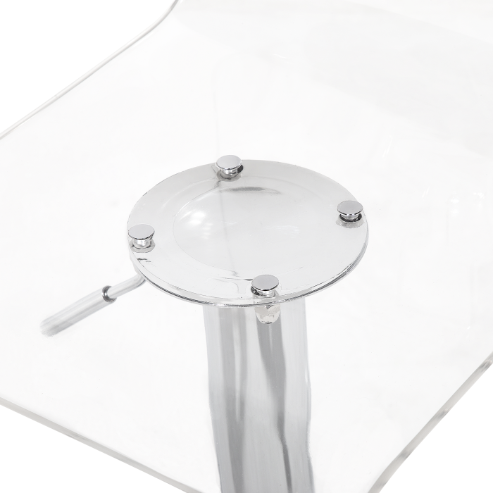 Set of 2 bar stools MALTA Swivel Transparent [9]