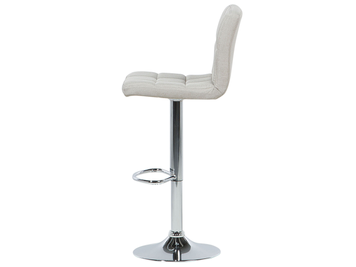 Set of 2 MARION Bar Stools Swivel Light Beige [6]