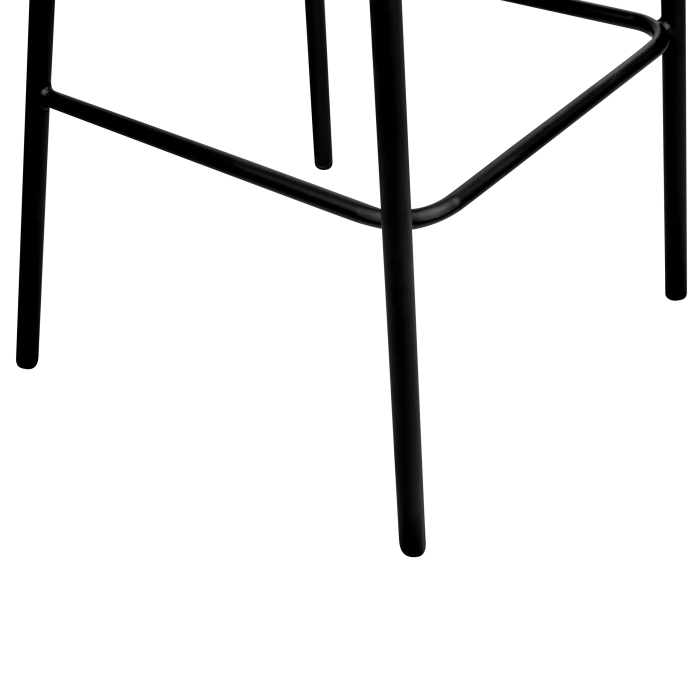 Set of 2 MINA Bar Stools Boucle Light Grey [9]