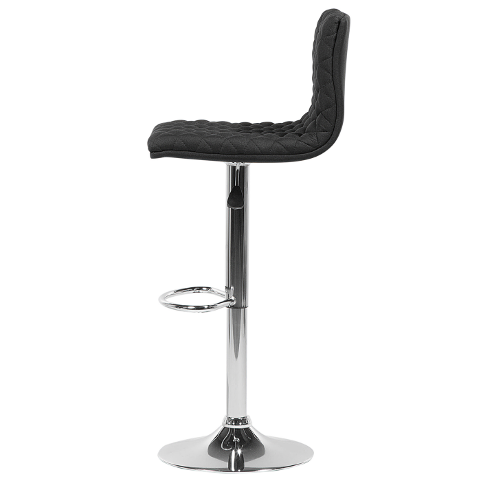 Set de 2 scaune de bar ORLANDO Pivotant Negru [6]