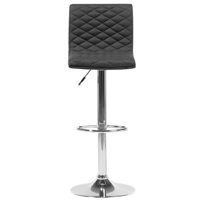 Set de 2 scaune de bar ORLANDO Pivotant Negru [5]