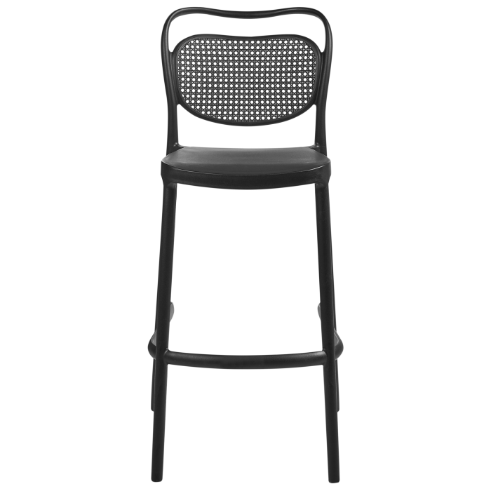 Set de 2 scaune de bar pentru exterior CELLENO Negru [5]