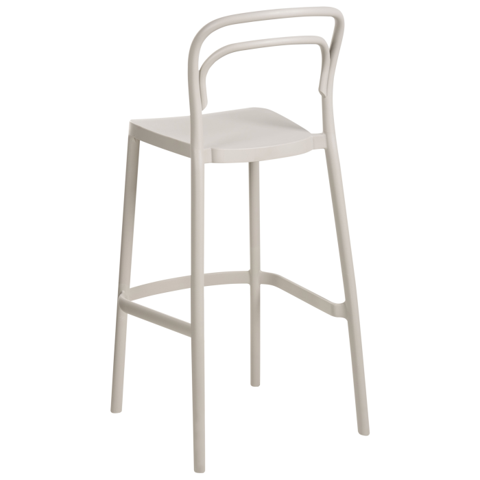 Set de 2 scaune de bar pentru exterior PORANO Bej [6]