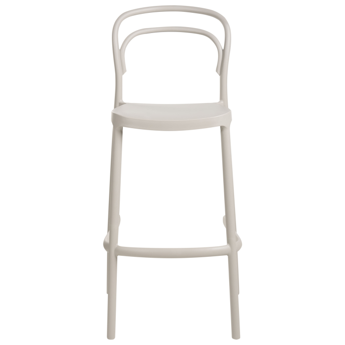 Set de 2 scaune de bar pentru exterior PORANO Bej [5]