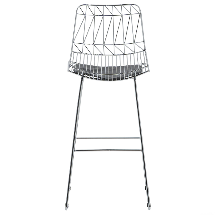 Set de 2 scaune de bar PRESTON Metal Argintiu [7]