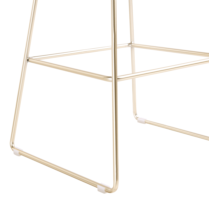 Set of 2 Bar Stools PRESTON Metal Gold [8]
