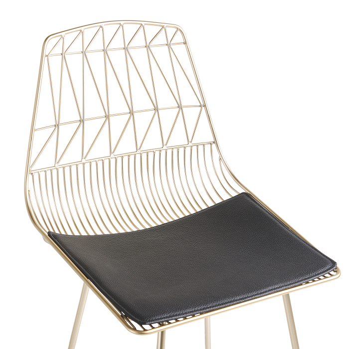 Set of 2 Bar Stools PRESTON Metal Gold [7]