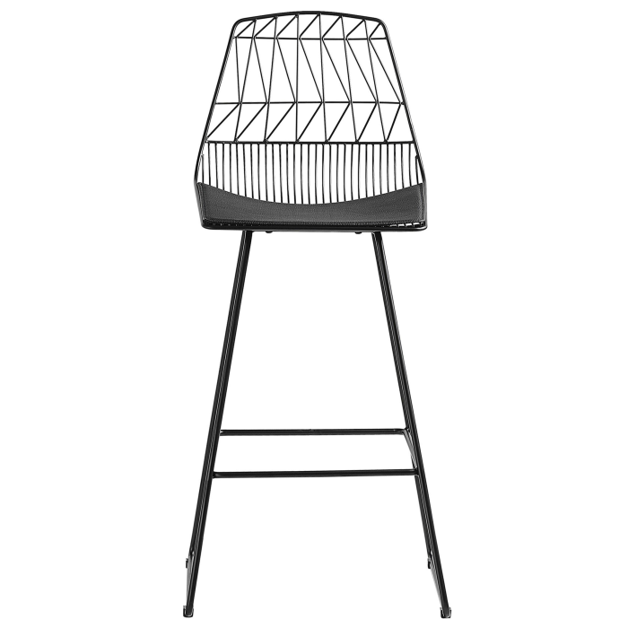 Set of 2 bar chairs PRESTON Metal Black [4]