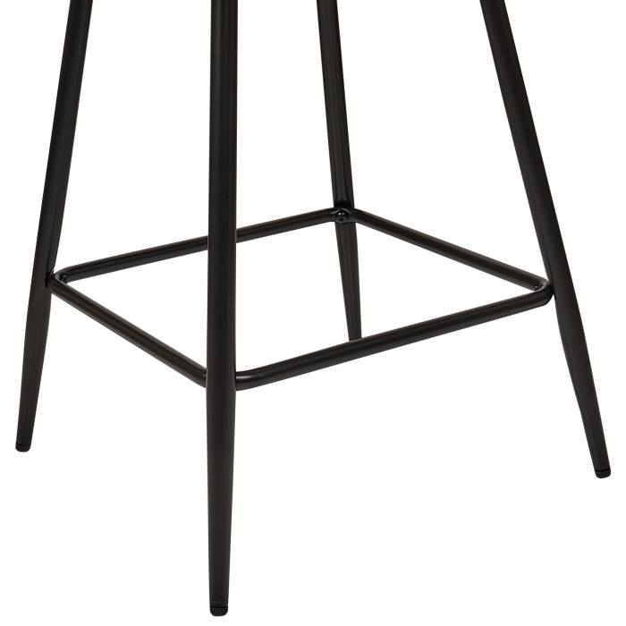 Set de 2 scaune de bar SANILAC Catifea Alb [8]