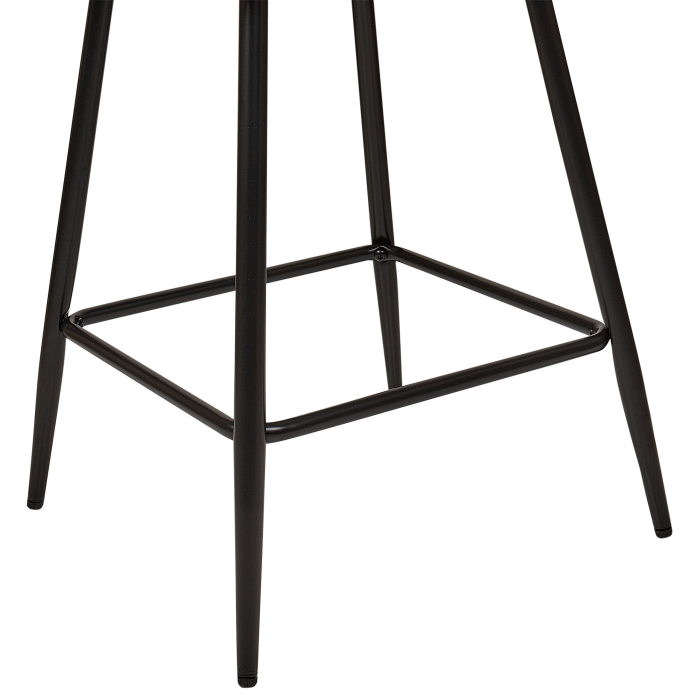 Set de 2 scaune de bar SANILAC Catifea Gri deschis [7]