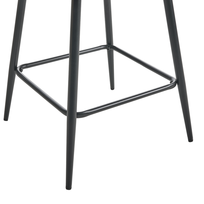 Set de 2 scaune de bar SANILAC Catifea Verde măsliniu [8]