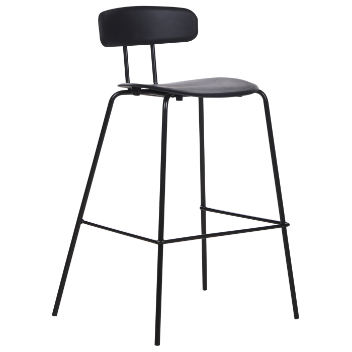 Set of 2 SIBLEY Bar Stools Black [4]