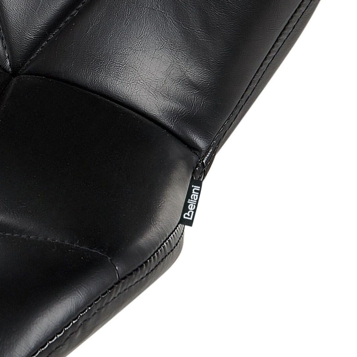 Set of 2 bar chairs VALETTA Eco-leather Swivel Black [9]