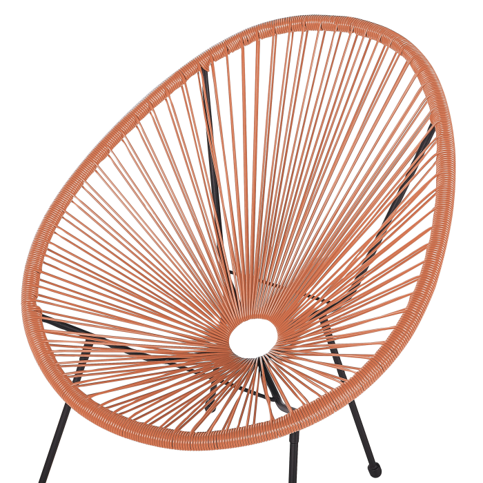 Set of 2 garden chairs ACAPULCO II Synthetic rattan Orange [7]