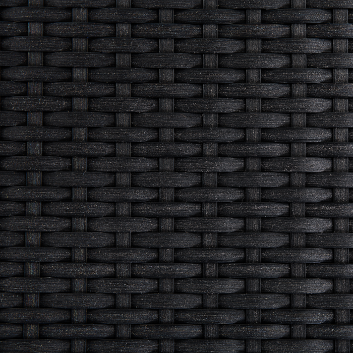 Set of 2 GROSSETO garden chairs Synthetic rattan Black [7]