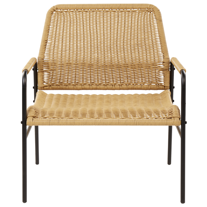 Set of 2 garden chairs PRASIMO Synthetic rattan Natural [5]