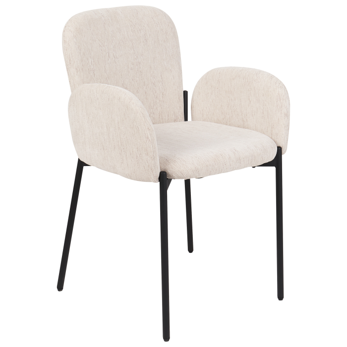 Set of 2 ALBEE dining chairs Beige [4]