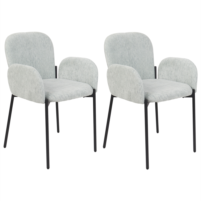 Set of 2 dining chairs ALBEE Mint Green [2]