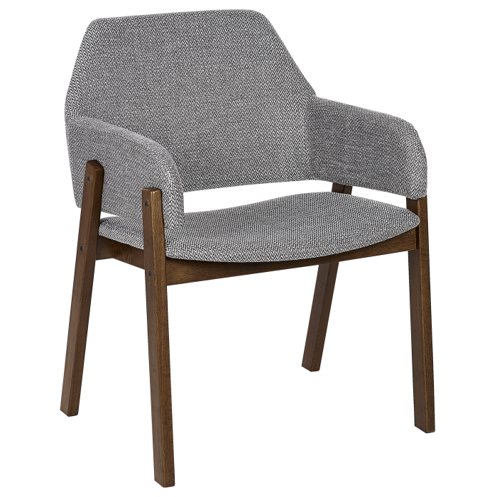 Set of 2 dining chairs ALBION Grey [4]