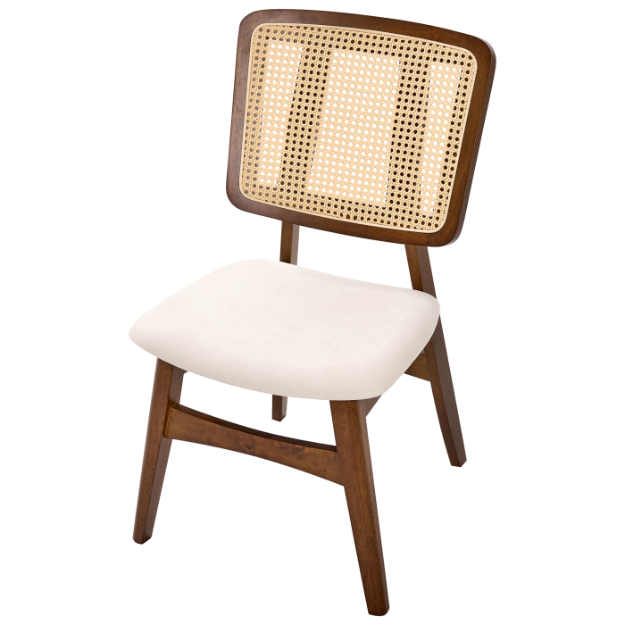 Set of 2 dining chairs ALCOVA Wood Brown [7]