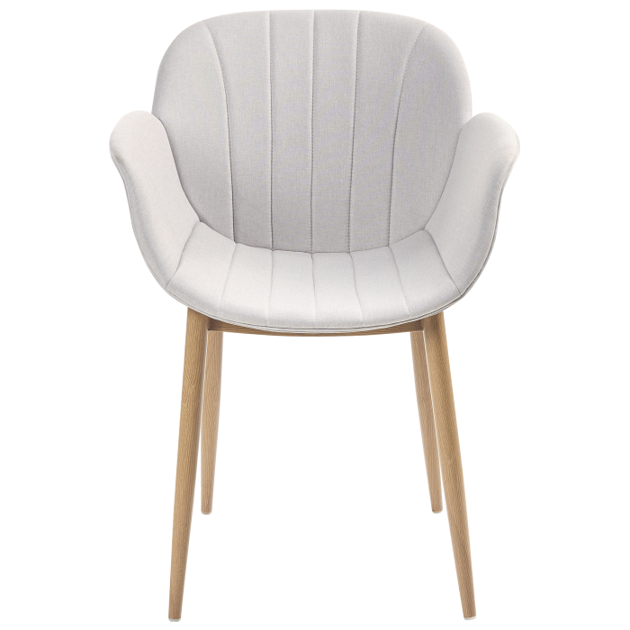 Set of 2 dining chairs ALICE Light Grey [5]