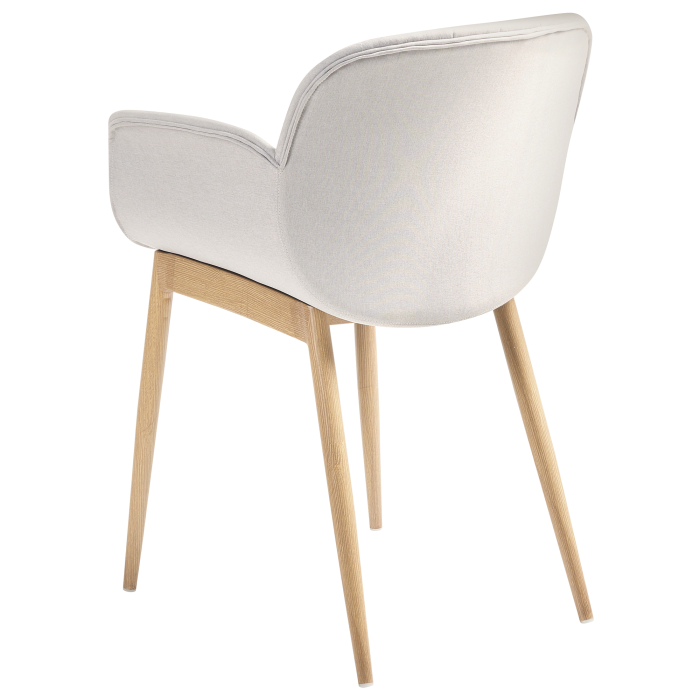 Set of 2 dining chairs ALICE Light Grey [6]