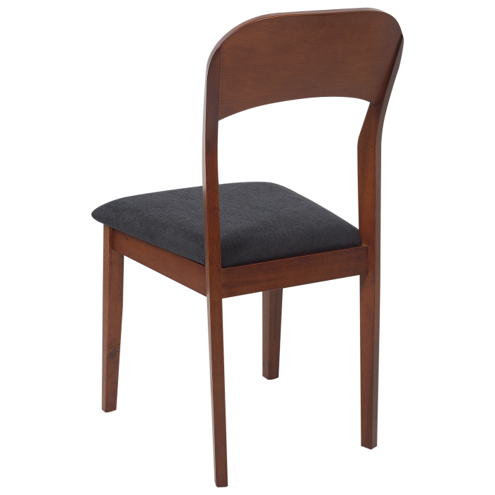 Set of 2 dining chairs ALVIN Wood Dark brown [6]