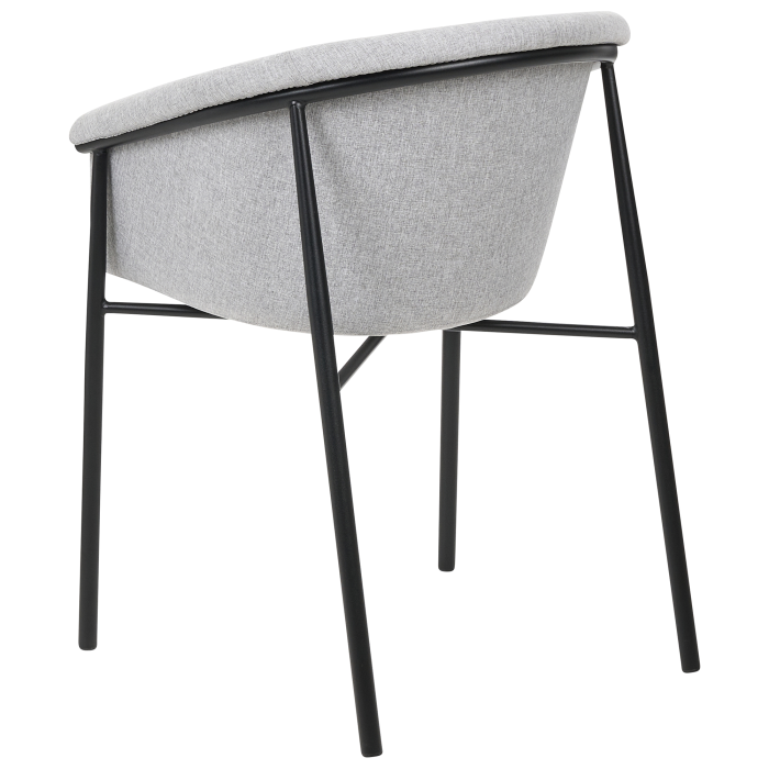 Set of 2 Dining Chairs AMES Light Grey [6]