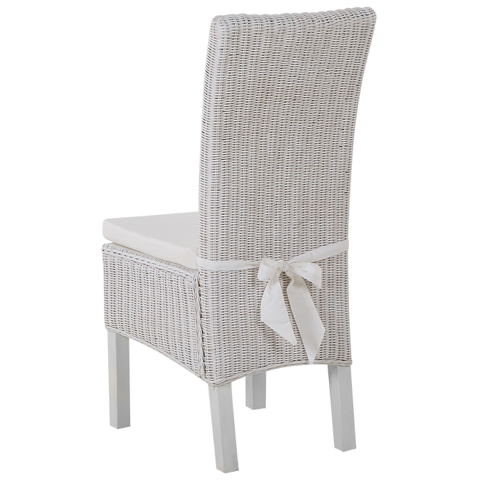 Set de 2 scaune dining ANDES Ratan Alb [6]