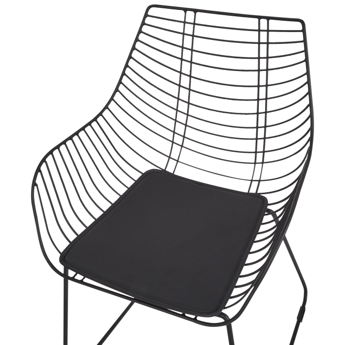 Set de 2 scaune dining ANNAPOLIS Metal Negru [7]