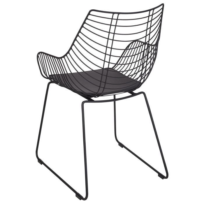 Set de 2 scaune dining ANNAPOLIS Metal Negru [6]