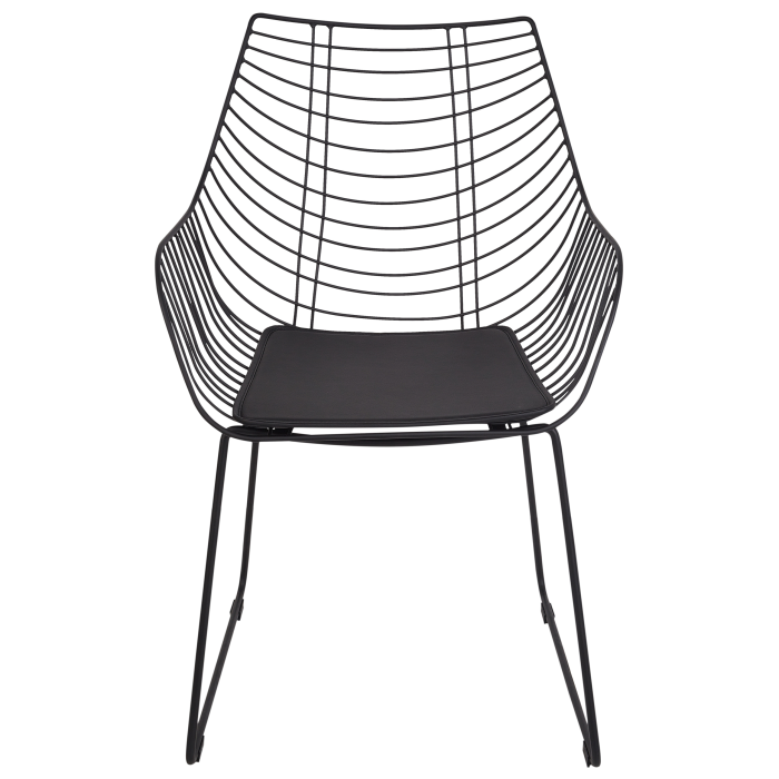 Set de 2 scaune dining ANNAPOLIS Metal Negru [5]