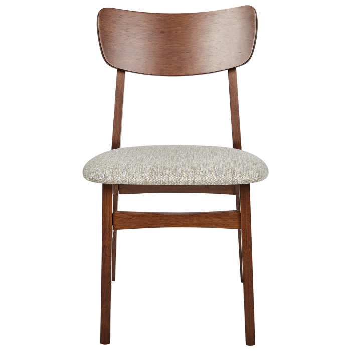Set of 2 dining chairs ANOKA Brown/Beige wood [5]